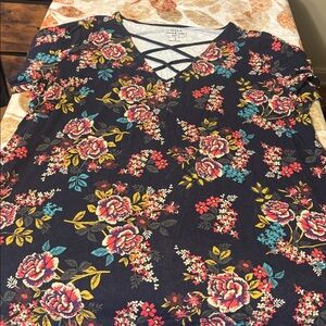 Floral Crisscross Neckline Top from Torrid